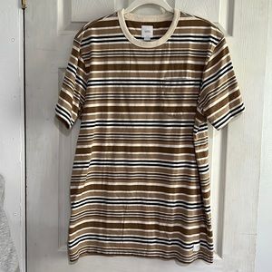 Vans short sleeve tan, brown, and black shirt size L